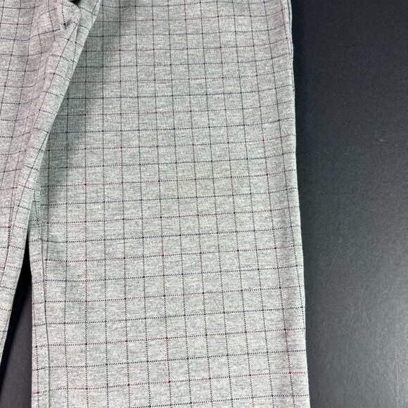Betabrand Pull On Dress Yoga Pants Women's 35x26* Straight Grey Check Tag XL P - Picture 3 of 16